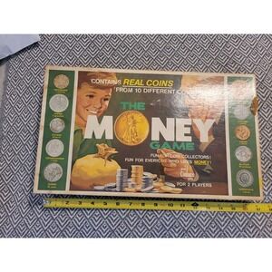 Vintage 1973 The Money Game Board Game By Cadaco- Complete